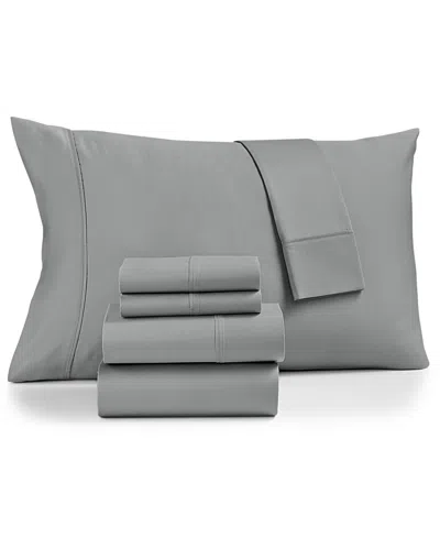 Fairfield Square Collection Brookline 1400 Thread Count 6 Pc. Sheet Set, California King, Exclusively At Macy's In Grey