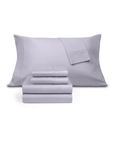 Fairfield Square Collection Brookline 1400 Thread Count 6 Pc. Sheet Set, California King, Exclusively At Macy's In Purple