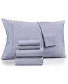 Fairfield Square Collection Brookline 1400 Thread Count 6 Pc. Sheet Set, California King, Exclusively At Macy's In Sky Blue