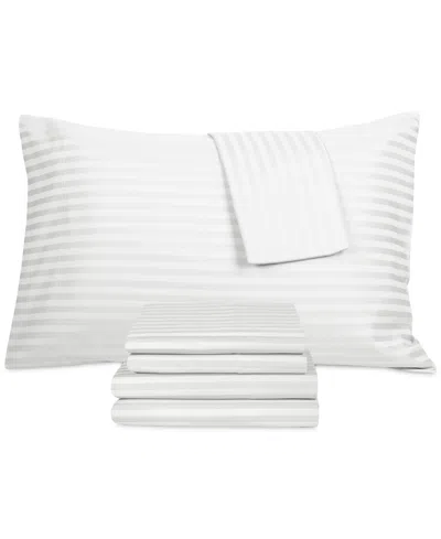 Fairfield Square Collection Brookline 1400 Thread Count 6 Pc. Sheet Set, King, Created For Macy's In White