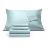Fairfield Square Collection Brookline 1400 Thread Count 6 Pc. Sheet Set, King, Exclusively At Macy's In Ocean Blue