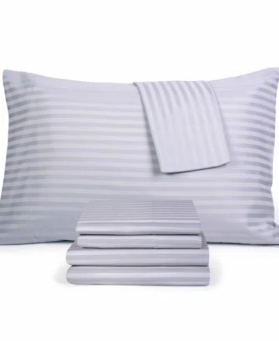 Fairfield Square Collection Brookline 1400 Thread Count 6 Pc. Sheet Set, King, Exclusively At Macy's In Purple