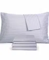 Fairfield Square Collection Brookline 1400 Thread Count 6 Pc. Sheet Set, Queen, Exclusively At Macy's In Purple