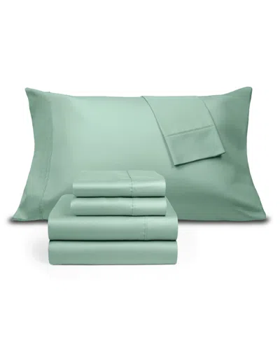 Fairfield Square Collection Brookline 1400 Thread Count Cotton 6-piece Sheet Set, Full, Exclusively At Macy's In Blue