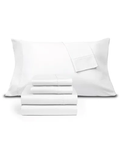 Fairfield Square Collection Brookline 1400 Thread Count Cotton 6-piece Sheet Set, Full, Exclusively At Macy's In White