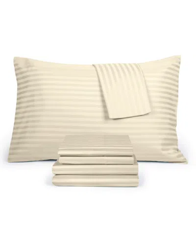 Fairfield Square Collection Brookline 1400 Thread Count Cotton 6-piece Sheet Set, Full, Exclusively At Macy's In White