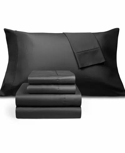 Fairfield Square Collection Last Act!  Brookline 1400 Thread Count 6 Pc. Sheet Set, Queen, Exclusivel In Black