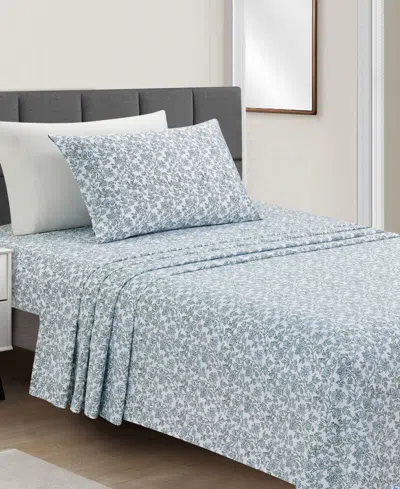 Fairfield Square Collection Sunham Microfiber Easy Care Printed 3-pc. Sheet Set, Twin In Decorative Vine