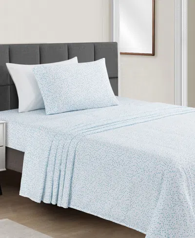 Fairfield Square Collection Microfiber Easy Care Printed 3-pc. Sheet Set, Twin In Teal