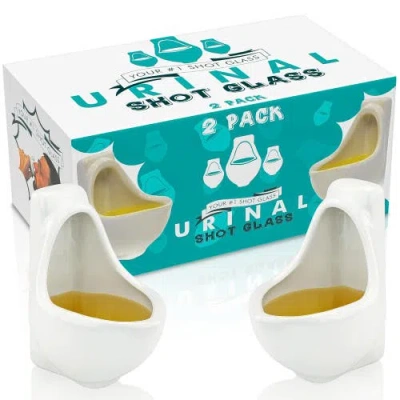 Fairly Odd Novelties Urinal Shot Glasses, 2 Pieces, 1.5oz In Multi
