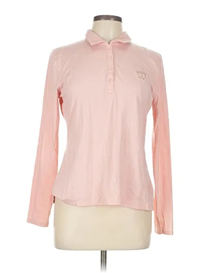 Pre-owned Fairway & Greene Long Sleeve Blouse In Pink