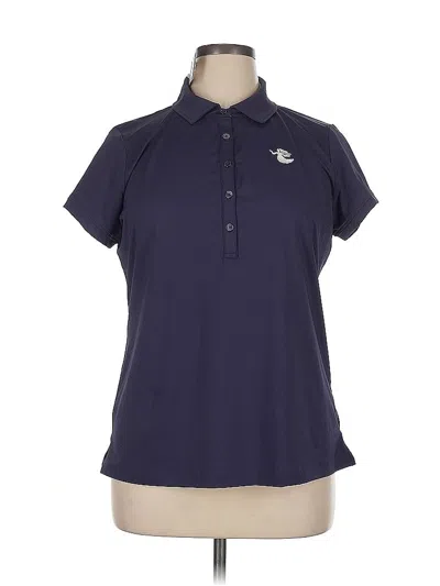 Pre-owned Fairway & Greene Short Sleeve Polo Shirt In Purple