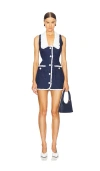 Fait Par Foutch Adrienna Dress In Blue