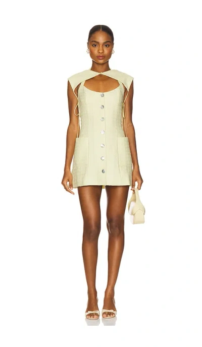 Fait Par Foutch Dannika Dress With Bolero In Yellow