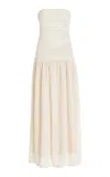 Fait Par Foutch Exclusive Colette Embellished Stretch-lace Maxi Dress In Ivory