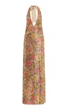 Fait Par Foutch Exclusive Liana Backless Sequined-mesh Maxi Dress In Multi