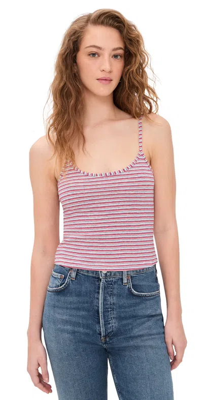 Fait Par Foutch Karina Tank Candy Stripe In Pink