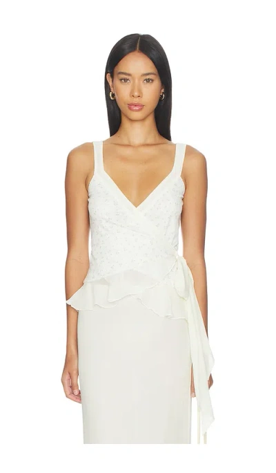 Fait Par Foutch Valentina Top In White