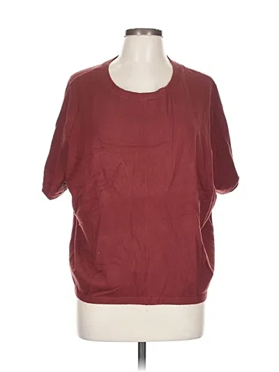 Pre-owned Faith And Zoe Cardigan Sweater In Burgundy