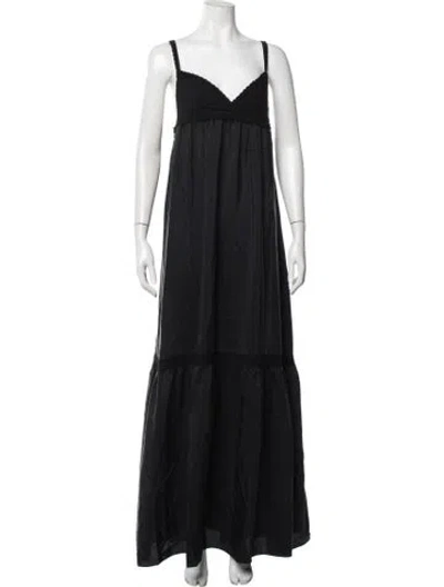 Pre-owned Faith Connexion 2016 Long Dress In Black