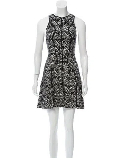 Pre-owned Faith Connexion Abstract Mini Dress In Black
