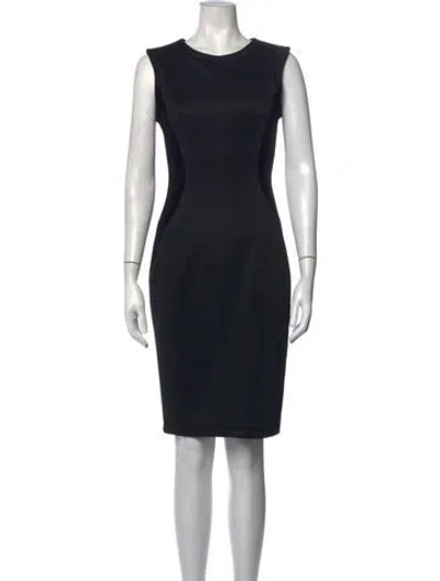 Pre-owned Faith Connexion Crew Neck Knee-length Dress W/ Tags In Black