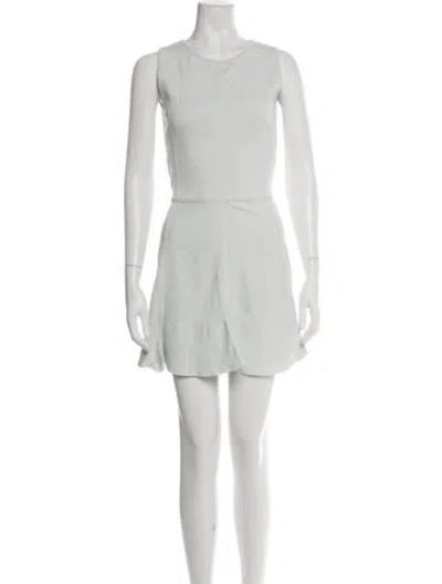 Pre-owned Faith Connexion Crew Neck Mini Dress In Green