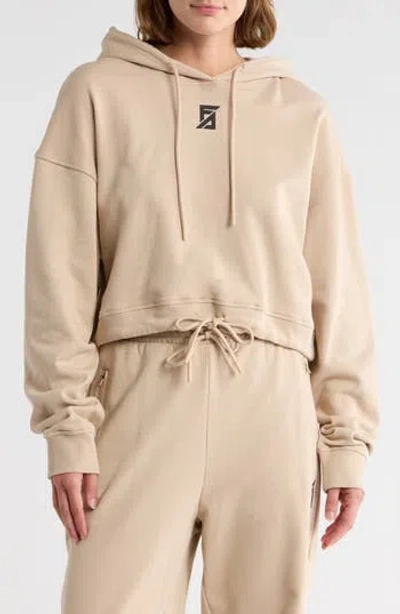 Faith Connexion Crop Hoodie In Neutral