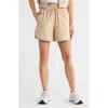 Faith Connexion Drawstring Waist Active Shorts In Neutral