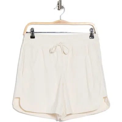 Faith Connexion Drawstring Waist Active Shorts In White