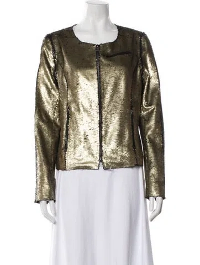 Pre-owned Faith Connexion Evening Jacket In Gold
