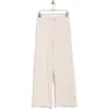 Faith Connexion French Terry Wide Leg Pants In White