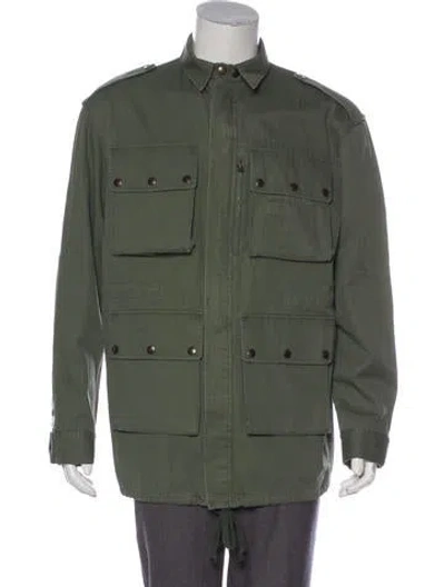 Pre-owned Faith Connexion Graphic Field Jacket In Green