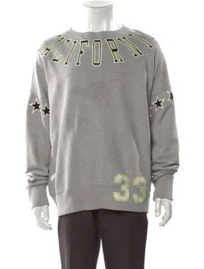 Pre-owned Faith Connexion Graphic Print Crew Neck Sweatshirt In Gray