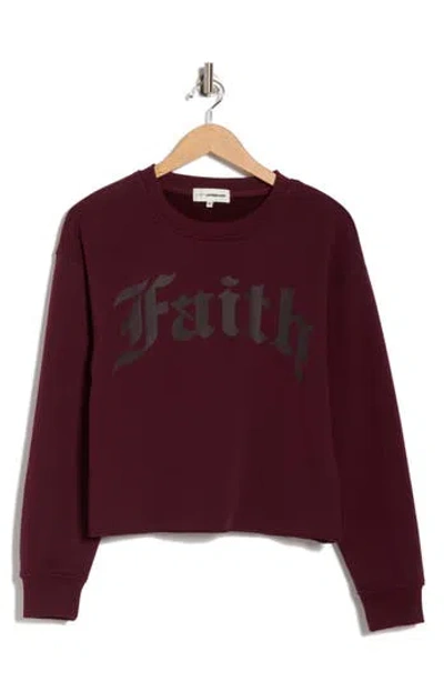 Faith Connexion Logo Crewneck Sweatshirt In Red