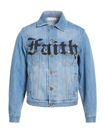 Faith Connexion Man Denim Outerwear Blue Size Xs Cotton