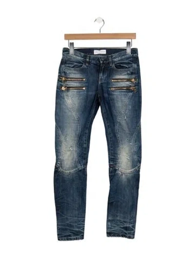 Pre-owned Faith Connexion Mid-rise Skinny Leg Jeans In Blue