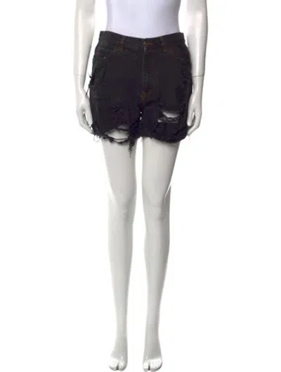 Pre-owned Faith Connexion Mini Shorts In Black