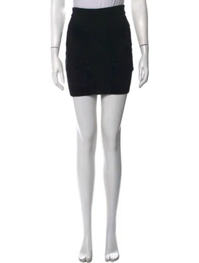 Pre-owned Faith Connexion Mini Skirt In Black