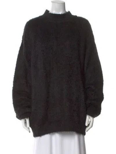 Pre-owned Faith Connexion Mock Neck Sweater In Black
