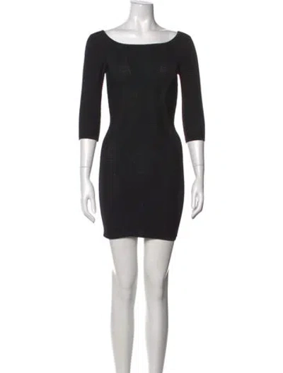 Pre-owned Faith Connexion Nylon Mini Dress In Black