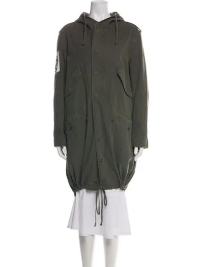 Pre-owned Faith Connexion Parka In Green