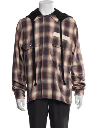 Pre-owned Faith Connexion Plaid Print Jacket In Neutral