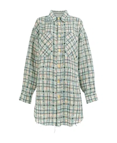 Faith Connexion Plaid Shirt In Gray