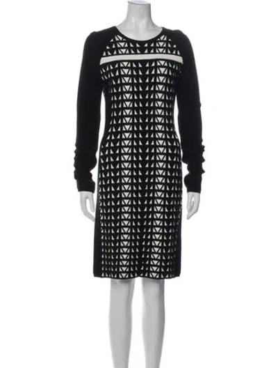 Pre-owned Faith Connexion Printed Knee-length Dress In Blue