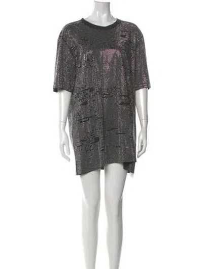 Pre-owned Faith Connexion Printed Mini Dress In Green