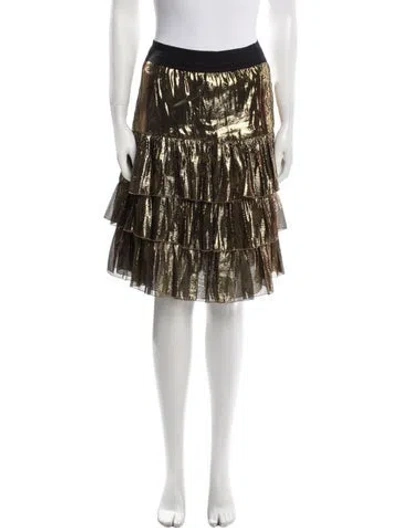 Pre-owned Faith Connexion Ruffle Embellishment Knee-length Skirt In Multi