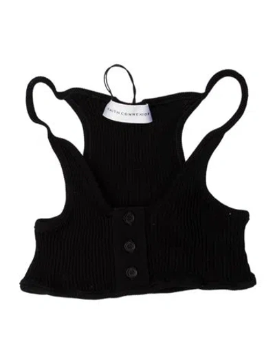 Pre-owned Faith Connexion Scoop Neck Sleeveless Bodysuit W/ Tags In Blue