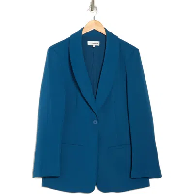 Faith Connexion Shawl Collar Blazer In Blue
