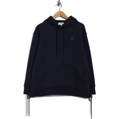 Faith Connexion Silicon Fleece Pullover Hoodie In Black